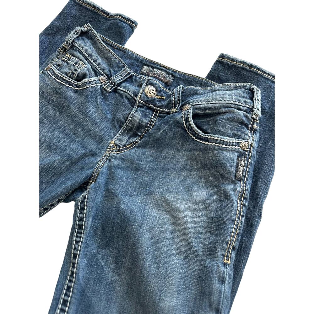 Silver Woman’s Jeans Size 26 Slim Ankle